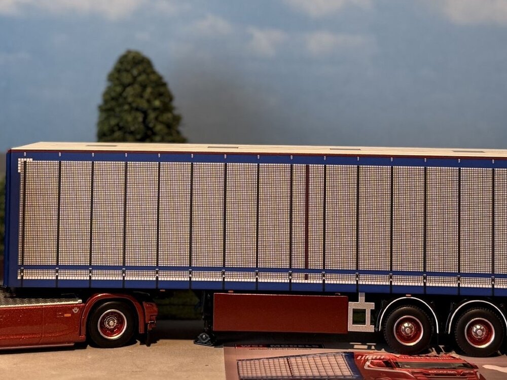 WSI WSI Scania S Highline 4x2 with 3-axle box trailer TIJS DE KONING