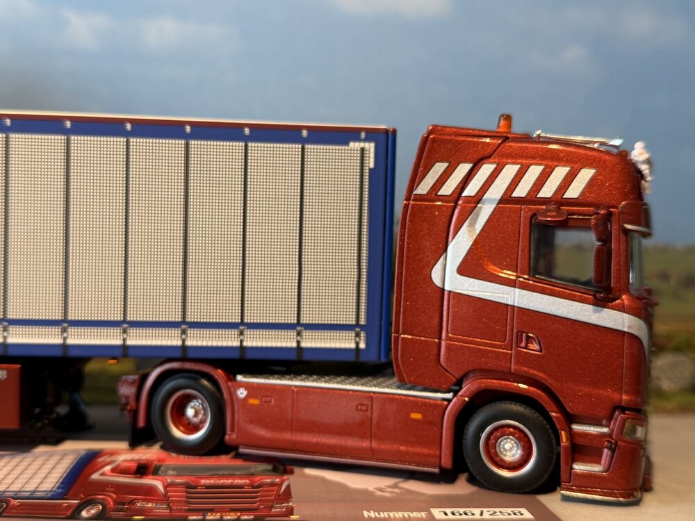 WSI WSI Scania S Highline 4x2 with 3-axle box trailer TIJS DE KONING