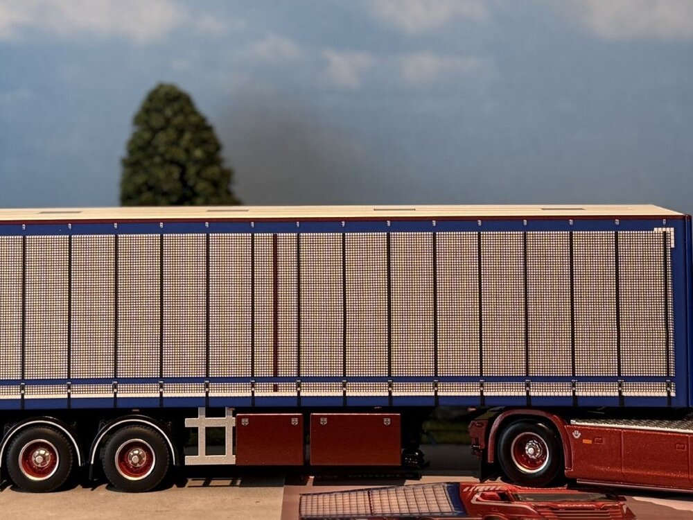 WSI WSI Scania S Highline 4x2 with 3-axle box trailer TIJS DE KONING