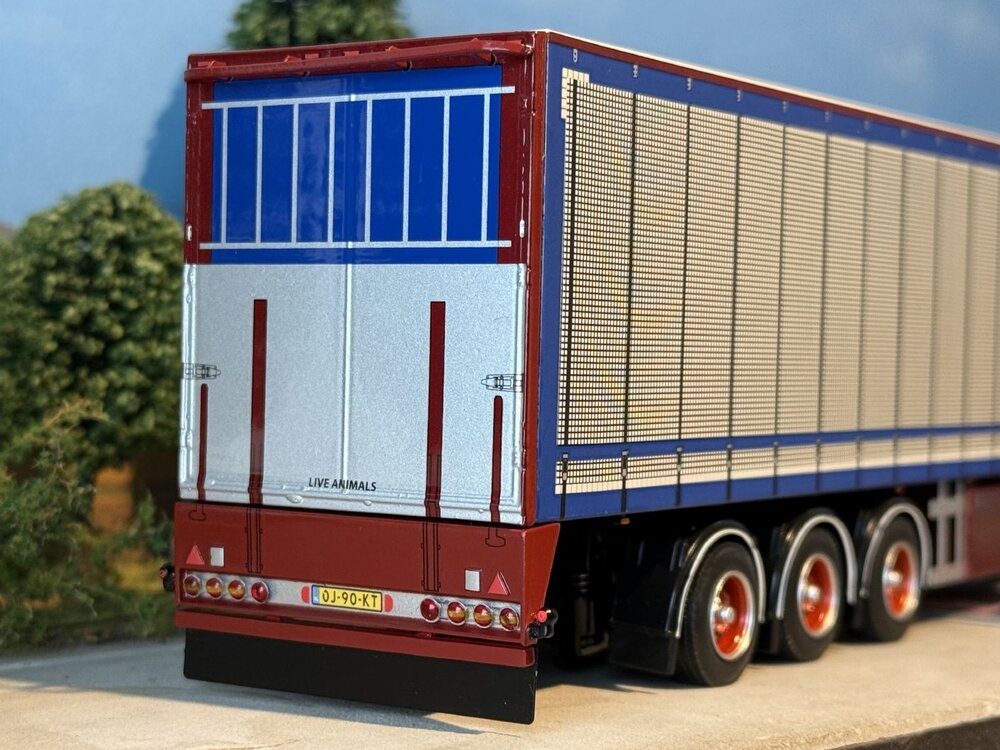 WSI WSI Scania S Highline 4x2 with 3-axle box trailer TIJS DE KONING