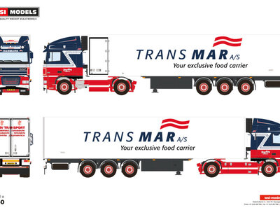 WSI WSI DAF XF95 Space cab  4x2 with 3-axle reefer trailer BJARNE NIELSEN