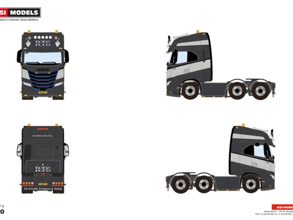WSI WSI Iveco S-way as high 6x2 twin steer RTS TRANSPORT
