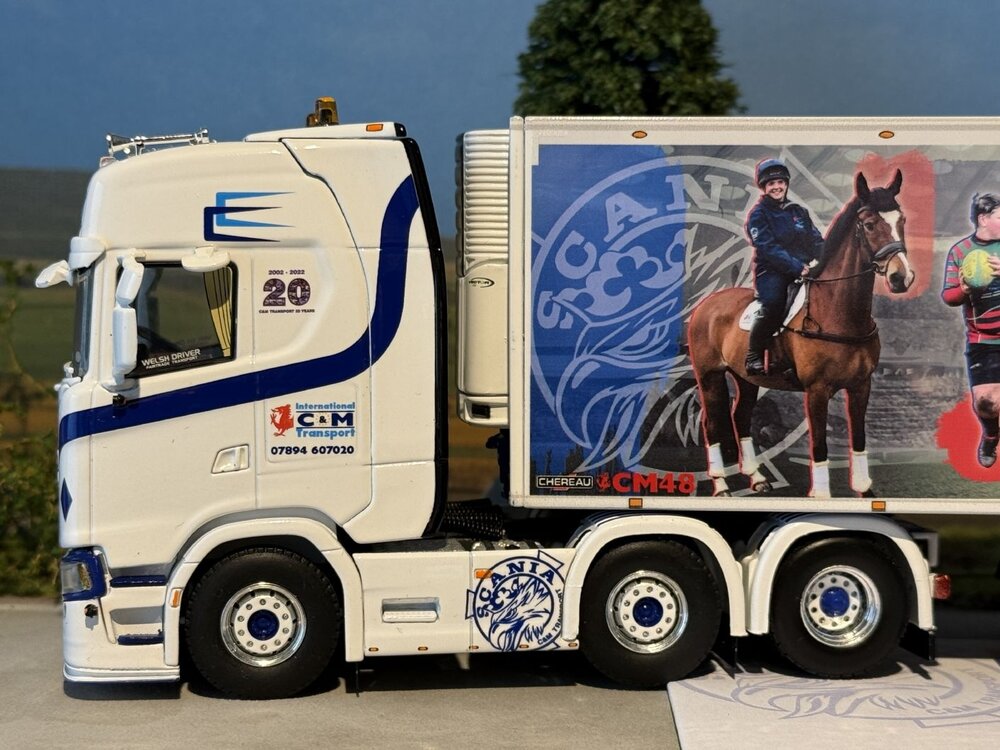 WSI WSI Scania S Series 6x2 with 3-axle Chereau reefer trailer C&M TRANSPORT Wrexham Wales