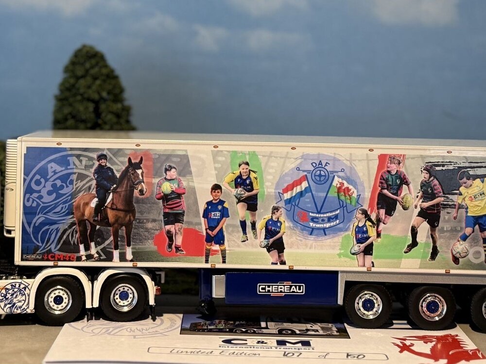 WSI WSI Scania S Series 6x2 with 3-axle Chereau reefer trailer C&M TRANSPORT Wrexham Wales