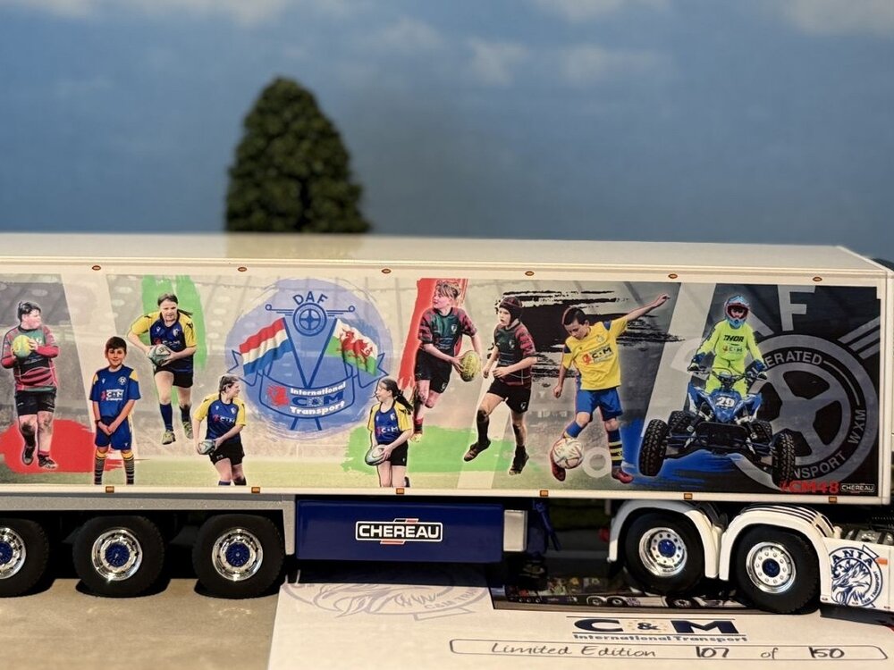 WSI WSI Scania S Series 6x2 with 3-axle Chereau reefer trailer C&M TRANSPORT Wrexham Wales