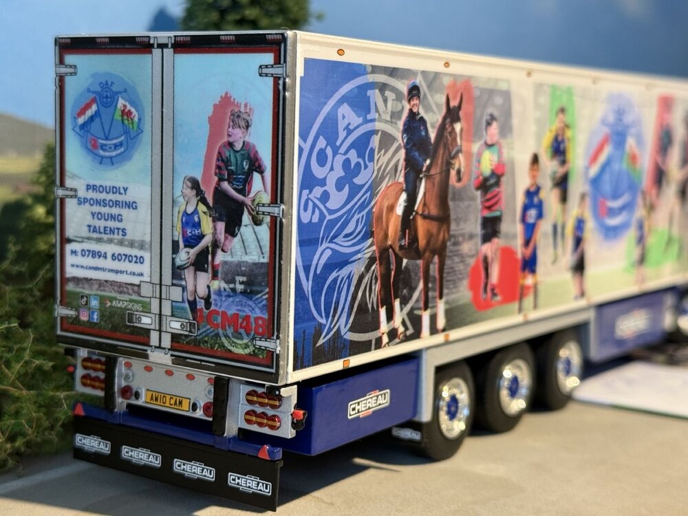 WSI WSI Scania S Series 6x2 with 3-axle Chereau reefer trailer C&M TRANSPORT Wrexham Wales