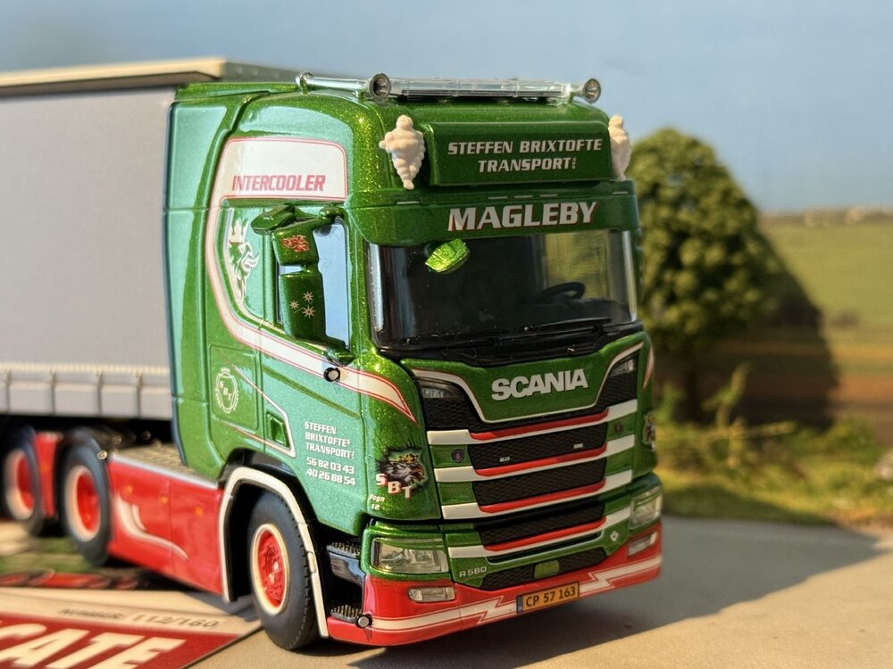 WSI WSI Scania S Highline 6x2 with 4-axle curtainside trailer STEFFEN BRIXTOFTE