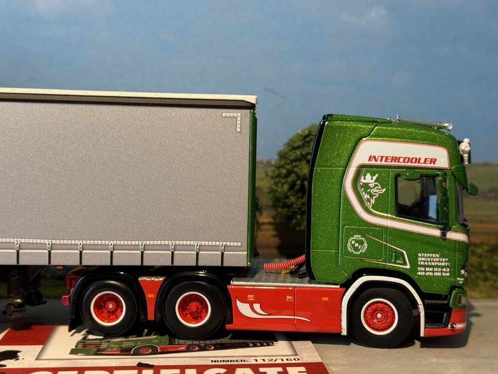 WSI WSI Scania S Highline 6x2 with 4-axle curtainside trailer STEFFEN BRIXTOFTE
