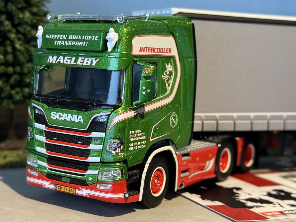 WSI WSI Scania S Highline 6x2 with 4-axle curtainside trailer STEFFEN BRIXTOFTE