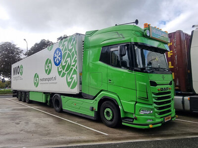 WSI WSI DAF XG+ 4x2 met  3-assige koeloplegger HEUVELMAN GSO