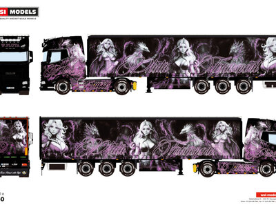 WSI WSI DAF XG+ 4x2 with 3-axle curtainside trailer PHOENIX QUEEN