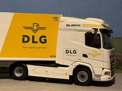 WSI WSI DAF XG 6x2 met 3-as koeloplegger DLG LOGISTICS