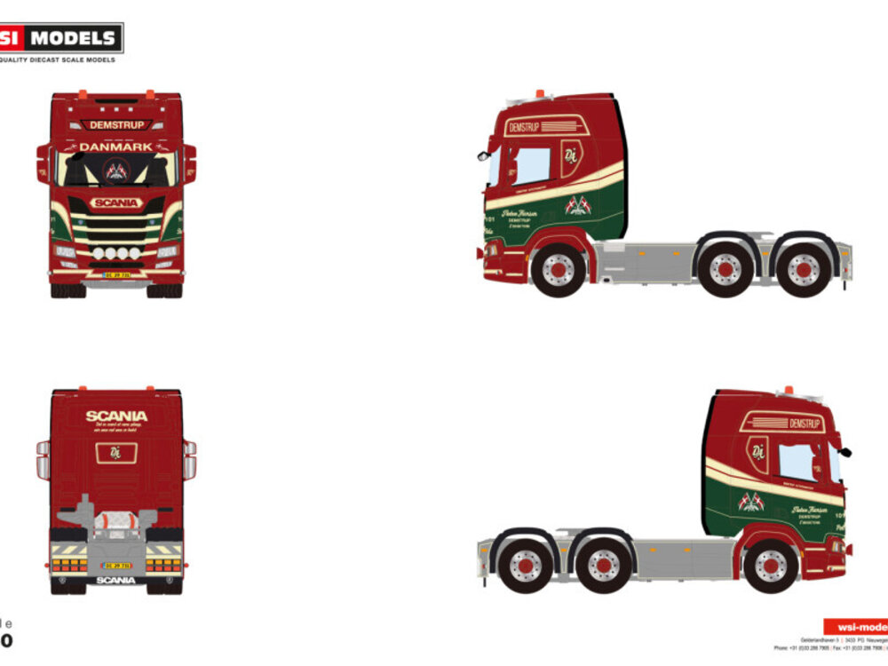 WSI WSI Scania R Highline 6x2 PREBEN HANSEN