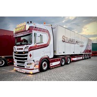 WSI Scania S660 6x2 with 3-axle Ekeri box trailer STUART HARVEY Bristol UK