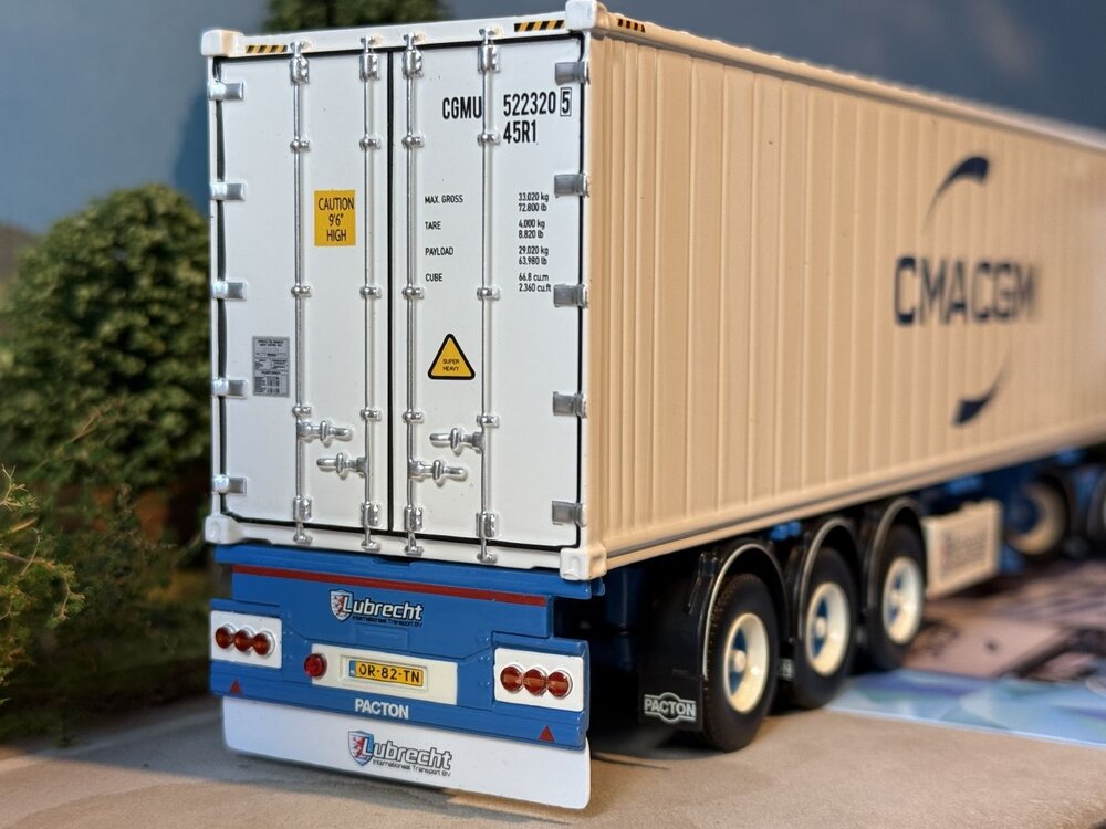 Tekno Tekno Scania Next Gen S with 40ft. reefer container HANS LUBRECHT