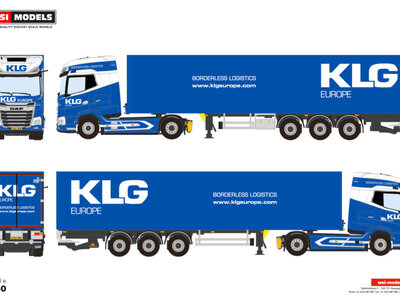 WSI WSI DAF XG+ MY25 4x2 with 3-axle box trailer KLG EUROPE