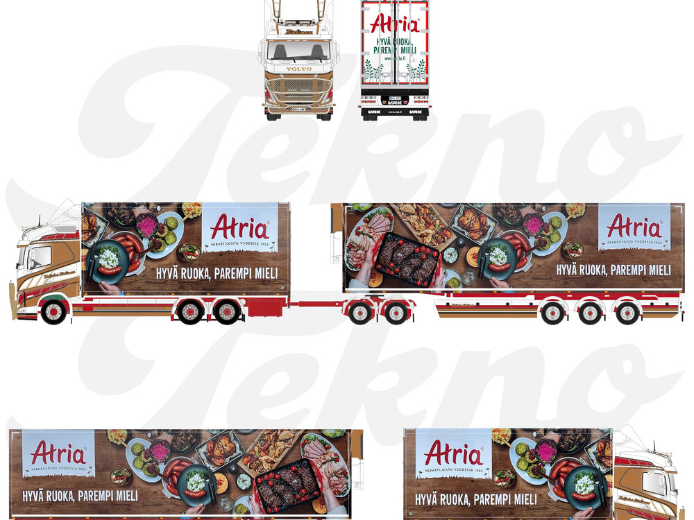 Tekno Tekno Volvo FH05 Globetrotter 24m combination RISTIMAA-ATRIA
