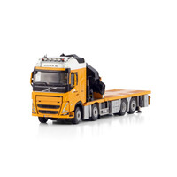 WSI Volvo FH5 Globetrotter 8x2 riged flatbed  8x2 with pk 74002 SH palfinger MOURIK