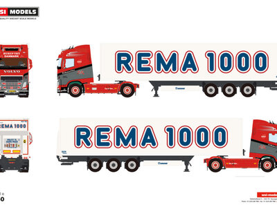 WSI WSI Volvo FH4 Globetrotter 4x2 with 3-axle box trailer N.C. CHRISTENSEN & SONNER