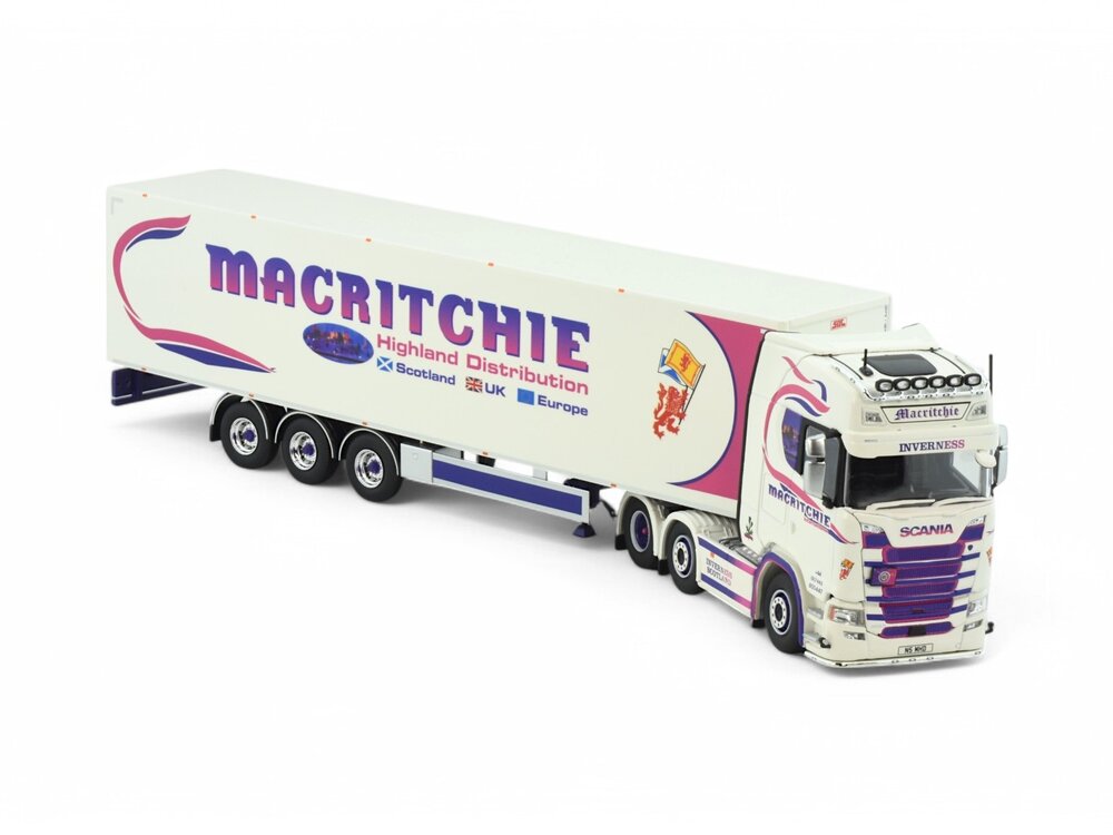 Tekno Tekno Scania Next Gen with 3-axle box trailer MACRITCHIE