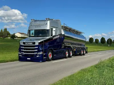 WSI WSI Scania Vlastuin Torpedo 6x2 with 2-axle tanktrailer STIRNIMANN