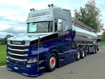 WSI WSI Scania Vlastuin Torpedo 6x2 with 2-axle tanktrailer STIRNIMANN
