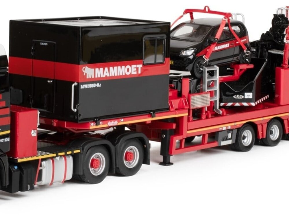 IMC Mercedes Arocs 8x4 with 7-axle ballast trailer LTM1650