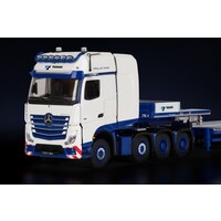 IMC Mercedes Actros Giga Space 8x4 + Nooteboom 7-axle low loader TADANO