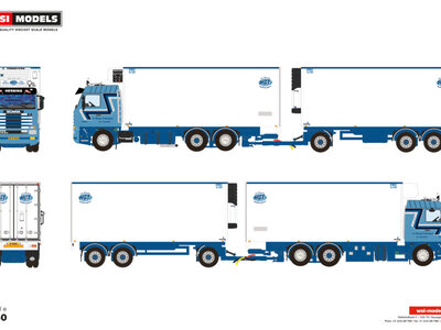 WSI WSI Scania 143M streamline rigid truck 6x2 - 6-axle drawbar combi HGT