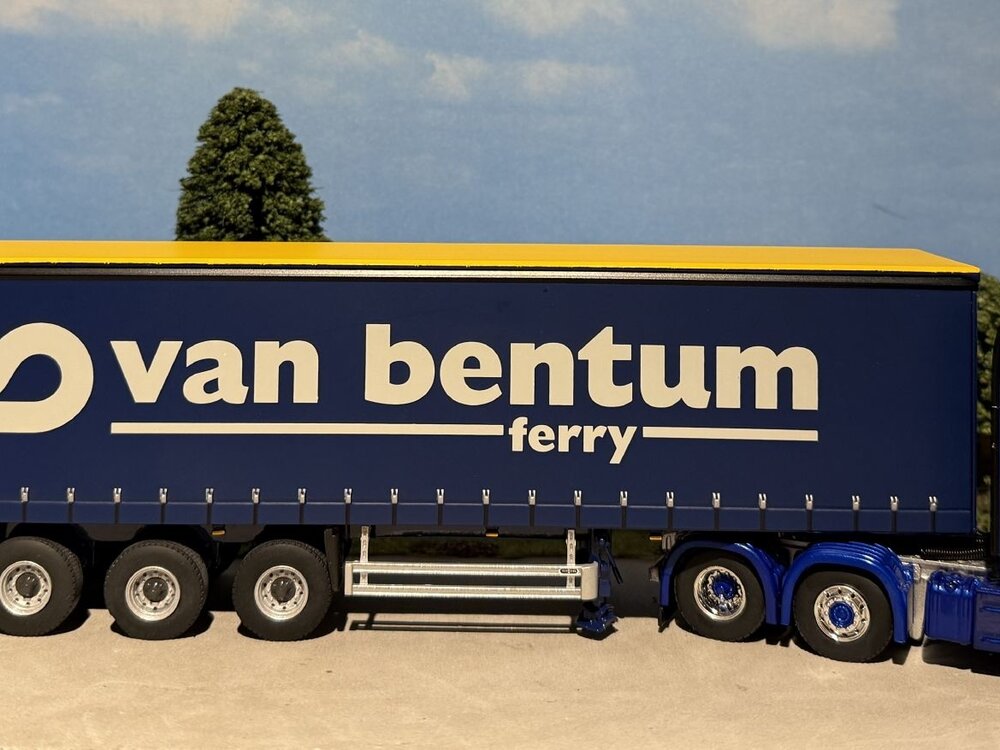 WSI  WSI Scania R Topline 6x2 with 3-axle curtainside trailer H.J. VAN BENTUM