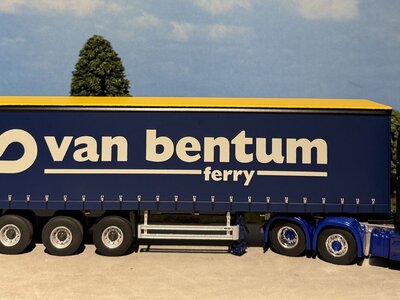 WSI  WSI Scania R Topline 6x2 with 3-axle curtainside trailer H.J. VAN BENTUM