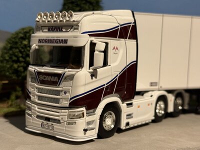 WSI WSI Scania R Highline 6x2 with 3-axle box trailer HAKULL