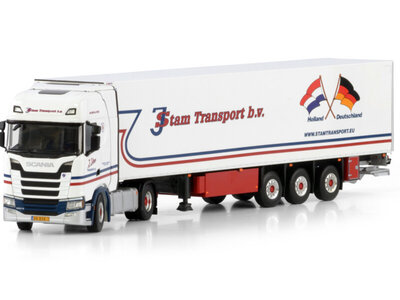 WSI WSI Scania S Highline 4x2 with 3-axle reefer trailer J. STAM