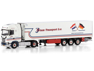 WSI WSI Scania S Highline 4x2 with 3-axle reefer trailer J. STAM