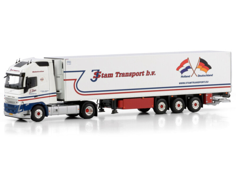 WSI WSI Volvo FH5 Globetrotter XL 4x2 with 3-axle reefer trailer J.STAM