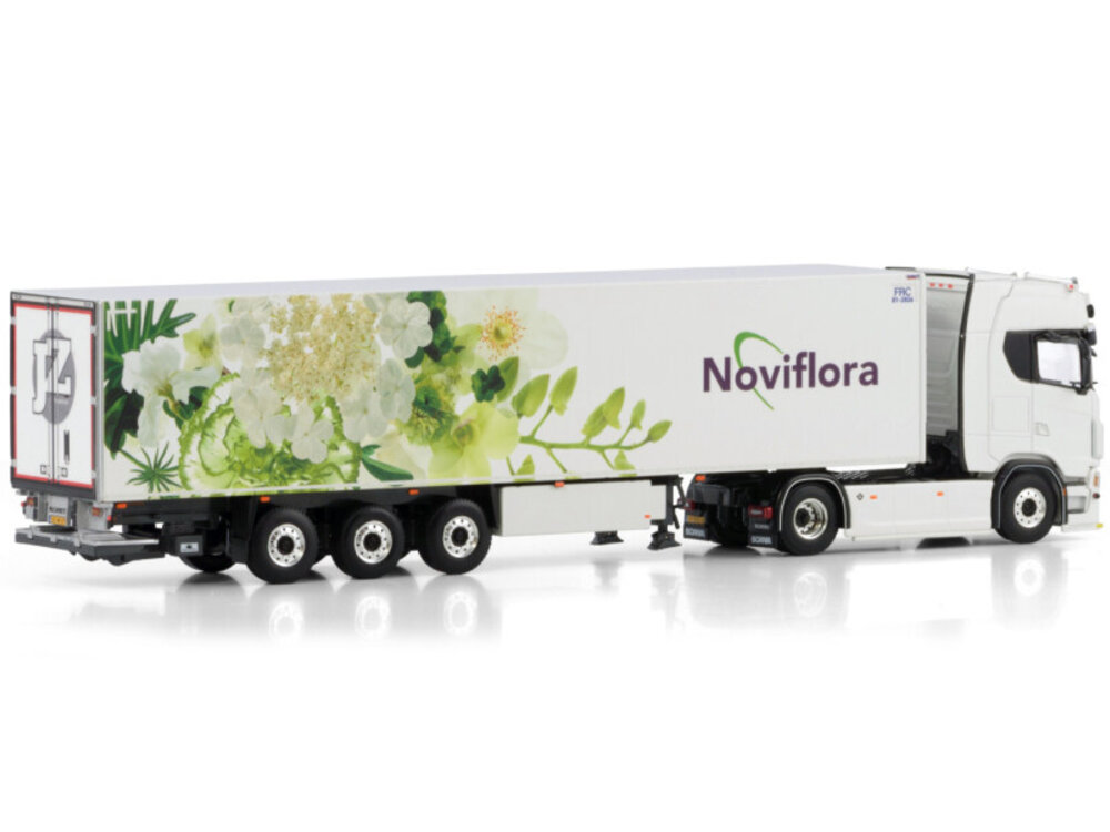 WSI WSI Scania S Highline 4x2 with 3-axle reefer trailer JZ TRANSPORT NOVIFLORA