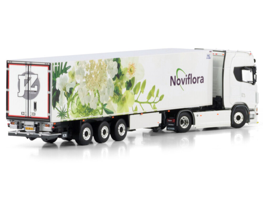 WSI WSI Scania S Highline 4x2 with 3-axle reefer trailer JZ TRANSPORT NOVIFLORA