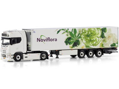 WSI WSI Scania S Highline 4x2 with 3-axle reefer trailer JZ TRANSPORT NOVIFLORA