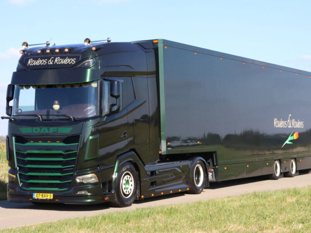 WSI WSI DAF XG+ 4x2 with 2-axle semi box trailer ROUBOS & ROUBOS