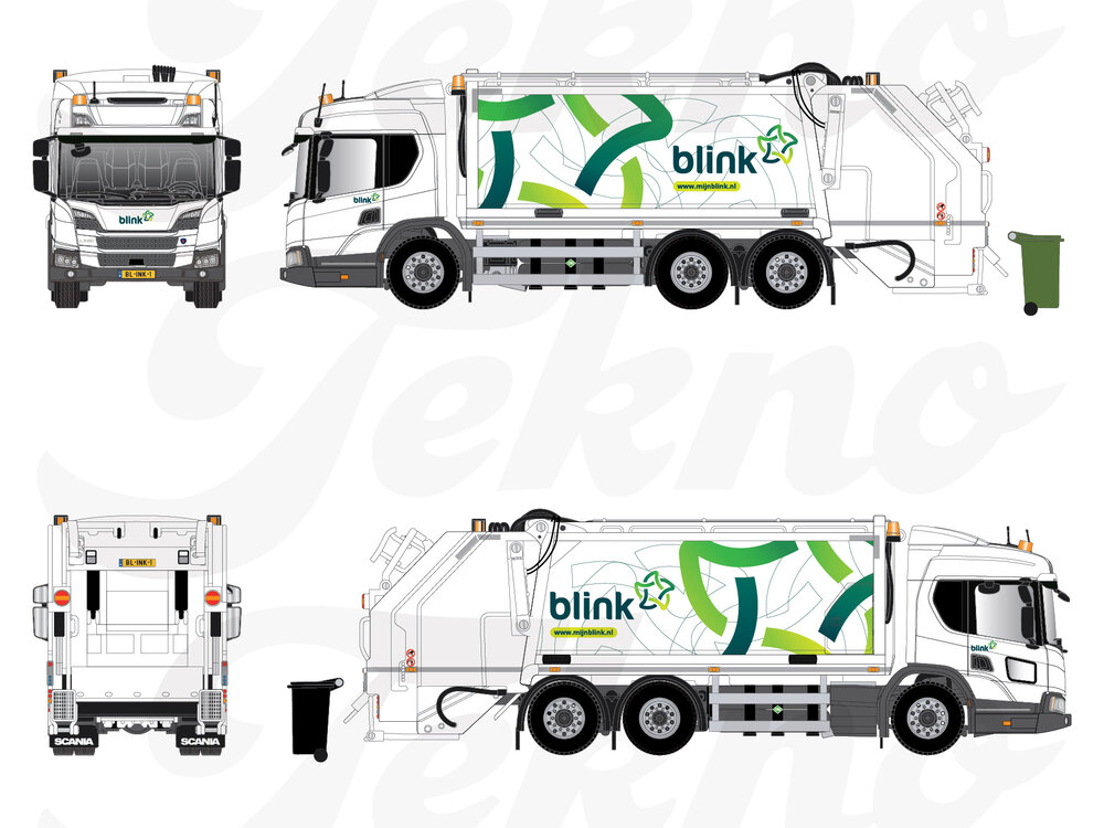 Tekno Tekno Scania Low Entry garbage truck BLINK AFVAL EN REINIGING