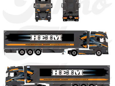 Tekno Tekno DAF XG+ with 3-axle reefer trailer PATRICK HEIM TRANSPORTE