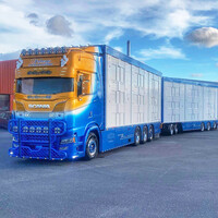 Tekno Scania Next Gen S-serie Highline Zweedse veecombi met resin vee-opbouw FRIBERG