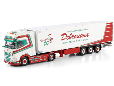 WSI WSI DAF XG+ 4x2 with 3-axle reefer trailer TRANSPORT DEBROUWER
