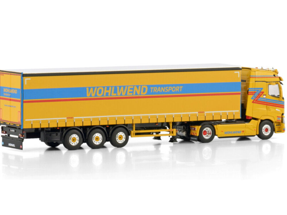 WSI WSI Renault trucks T High 4x2 with 3-axle curtainside trailer  WOHLWEND