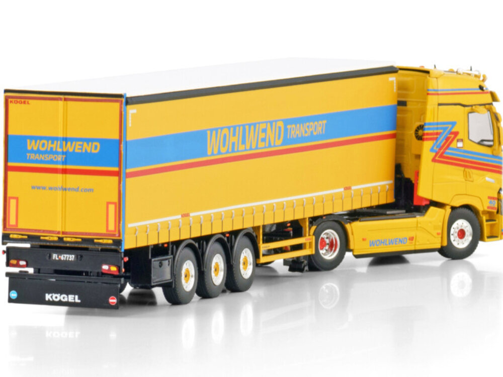 WSI WSI Renault trucks T High 4x2 with 3-axle curtainside trailer  WOHLWEND