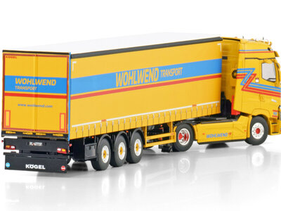 WSI WSI Renault trucks T High 4x2 with 3-axle curtainside trailer  WOHLWEND