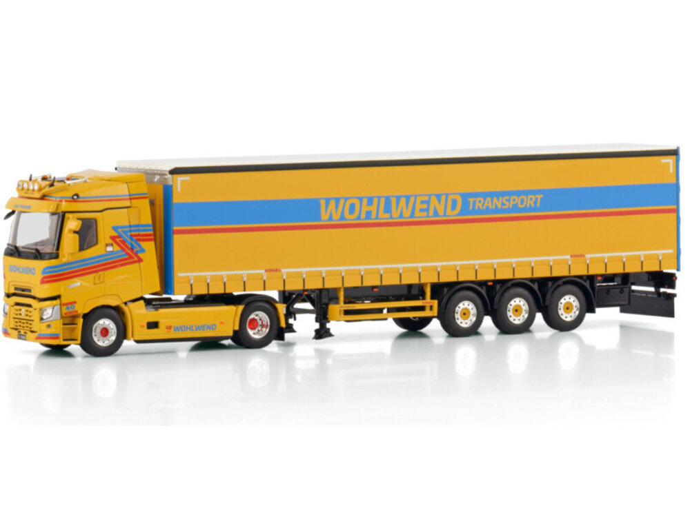 WSI WSI Renault trucks T High 4x2 with 3-axle curtainside trailer  WOHLWEND