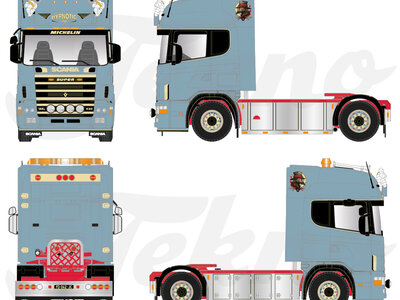 Tekno Tekno Scania 4-serie Topline 4x2 ALEXIS PERBET "HYPNOTIC"