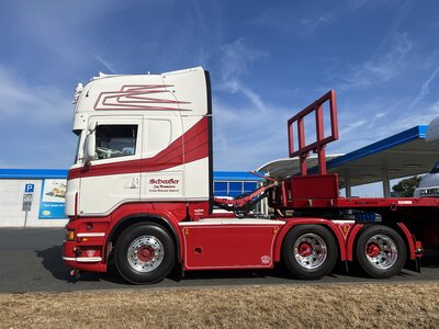 Tekno Tekno Scana R-serie Topline 6x2 sleepas truck SCHEUFLER