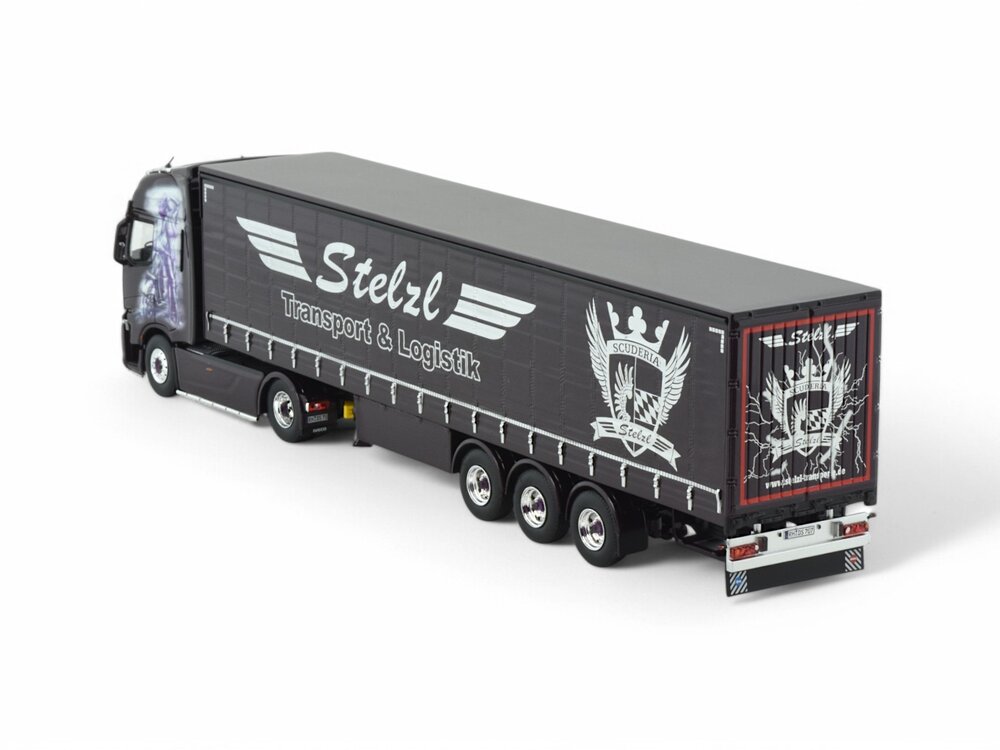 Tekno Tekno Iveco S-Way with 3-axle curtainside trailer STELZL